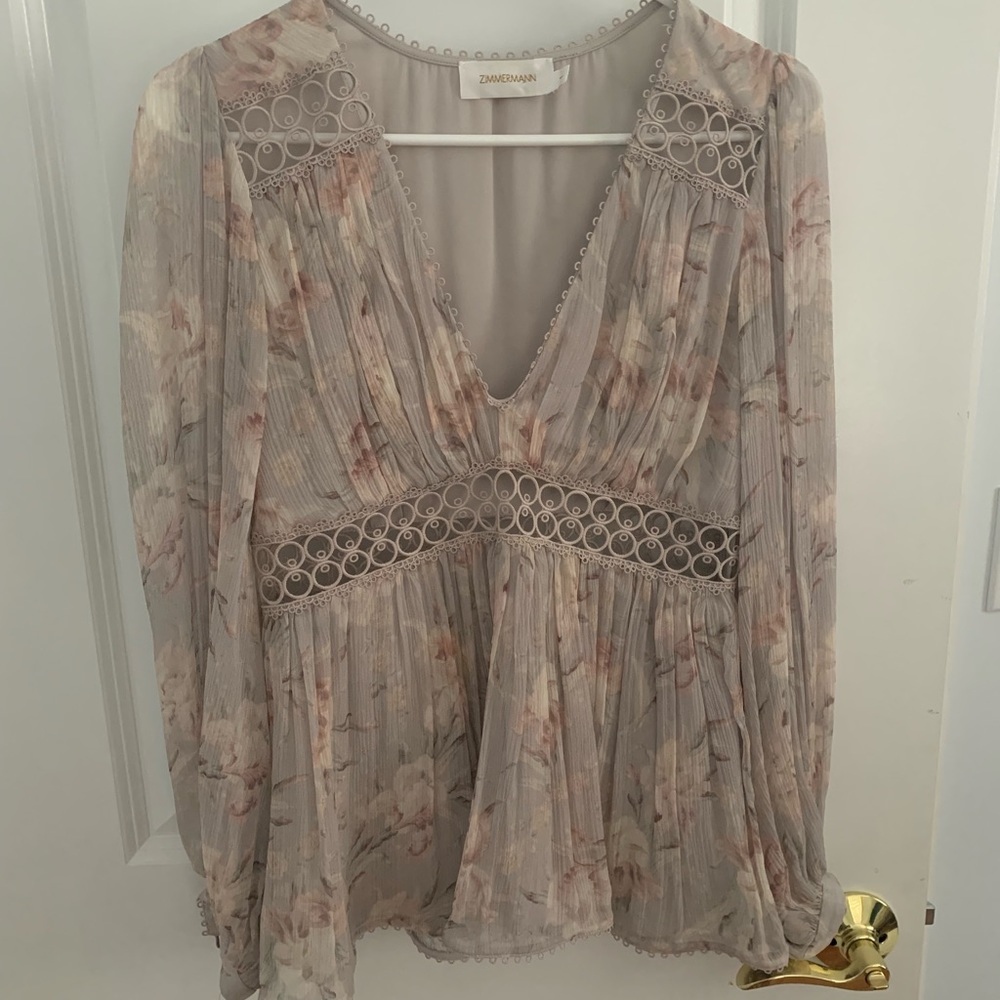 Zimmerman V-neck Floral Blouse